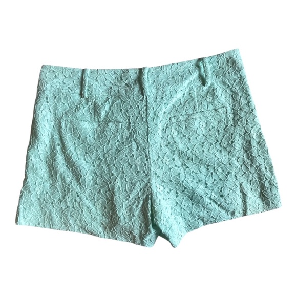 Ann Taylor LOFT Marisa Garden Lace Short Mint Green size 6 EUC - Picture 1 of 10